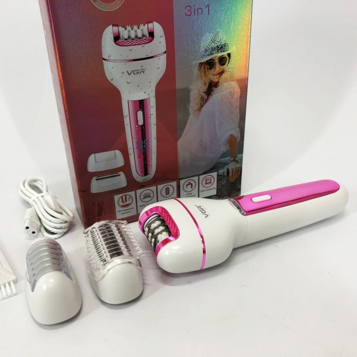 Епілятор жіночий електричний для тіла, Пилка для мозолів і ніг Пемза наждачка п'ят MD-12