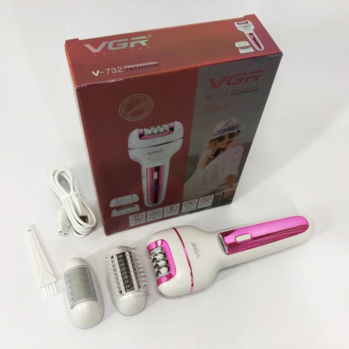 Епілятор жіночий електричний для тіла, Пилка для мозолів і ніг Пемза наждачка п'ят MD-12