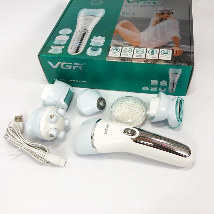 Епілятор для інтимних зон VGR V-733, Електрична роликова пилка для ступень, Ефективна пемза QR-78