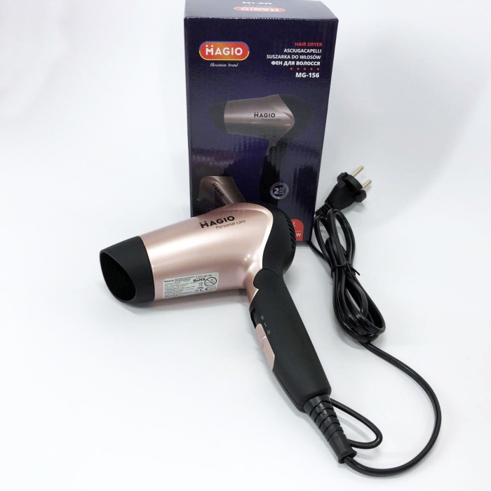 Фен для укладання локонів Magio, Фен для волосся з регульованою температурою Хороший потужний MO-96