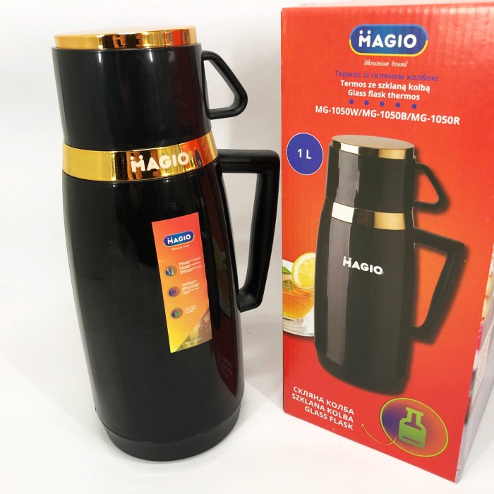Гарячий термос для чаю Magio MG-1050B 1 л, Побутовий термос домашній для дому води OE-78