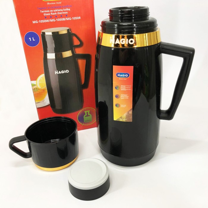 Гарячий термос для чаю Magio MG-1050B 1 л, Побутовий термос домашній для дому води OE-78