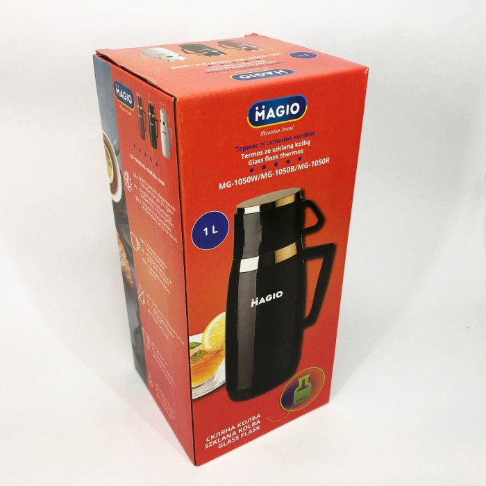 Гарячий термос для чаю Magio MG-1050B 1 л, Побутовий термос домашній для дому води OE-78