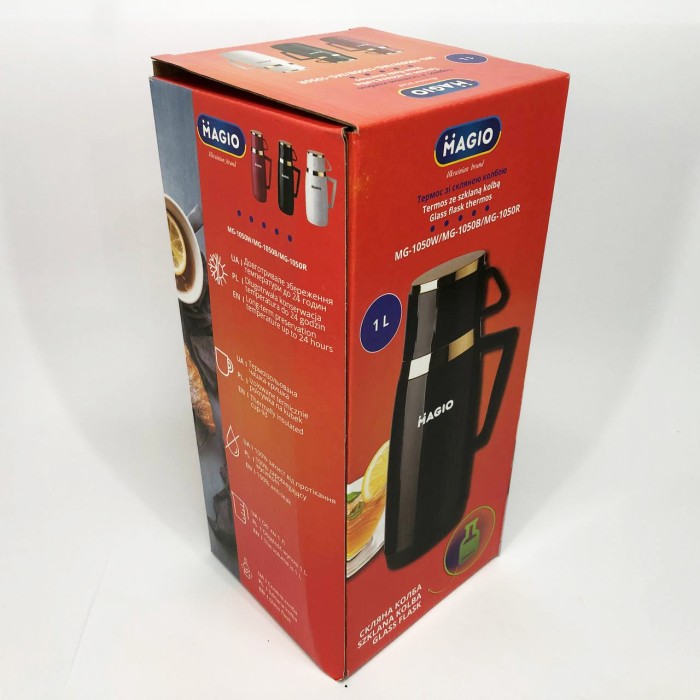 Фляга для пікніка Magio MG-1050R 1 л, Термос для води, Термочашки для PV-211 гарячих напоїв