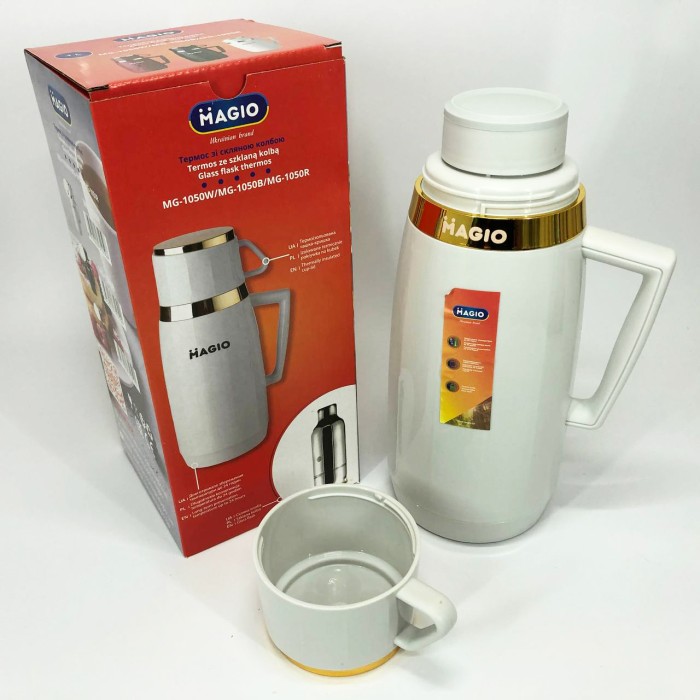 Вакуумний термокружка термос Magio MG-1050W 1 л, Термос туристичний для напоїв Найкращий LA-38