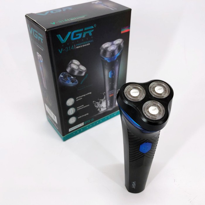 Професійна електробритва бритва для бороди VGR V-314, Чоловіча вологостійка електробритва FJ-83