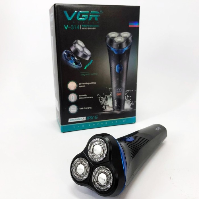 Водонепроникна електробритва для гоління VGR V-314, Електробритва для бороди, Хороша бритва портативна KA-77