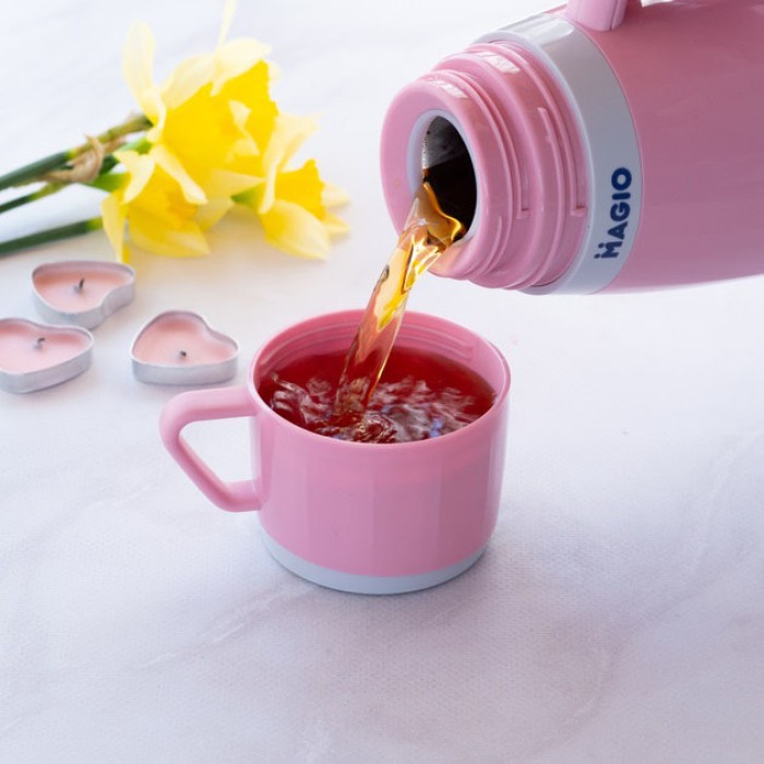 Довговічний термос з вакуумною ізоляцією Magio MG-1051P 500 мл, Термос туристичний для напоїв OI-49