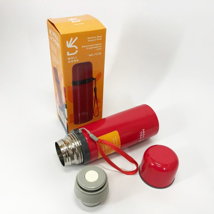 Стильний компактний термос Well, Гарячий термос для чаю, Термос-глечик для чаю помповий KG-62