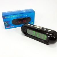 Годинник електронний з яскравими цифрами настільний, Настільний годинник з led підсвічуванням TQ-82