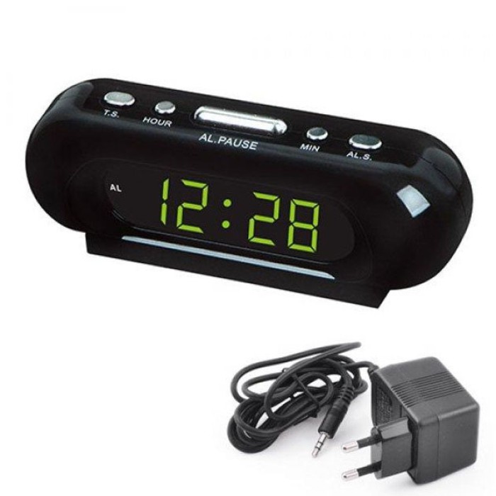 Настільний годинник зі світлодіодним дисплеєм, Годинник зі світловим дисплеєм Настільний LED QX-28