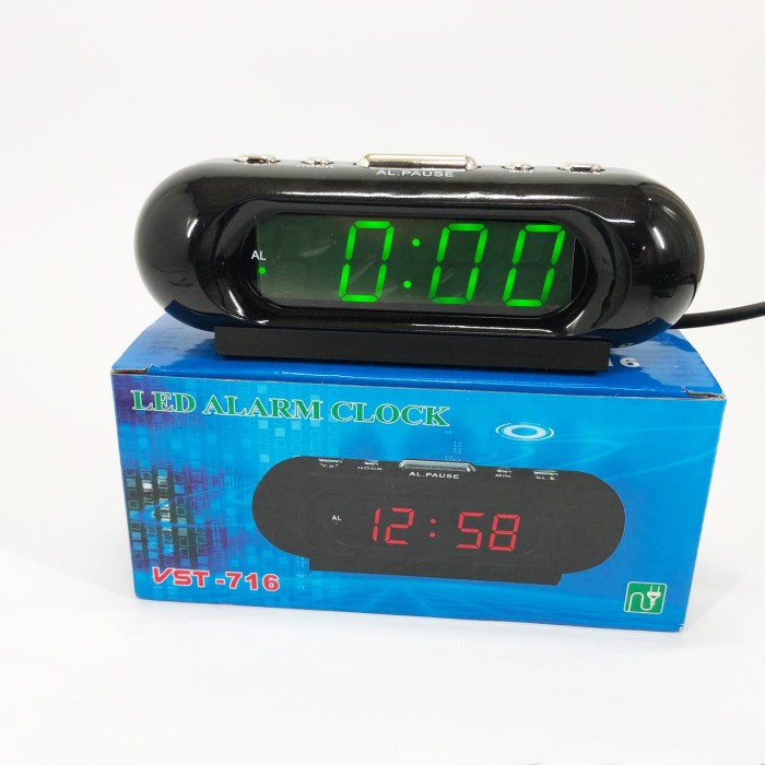 Настільний LED годинник VST-716-2, Настільний годинник з електронною індикацією DJ-73