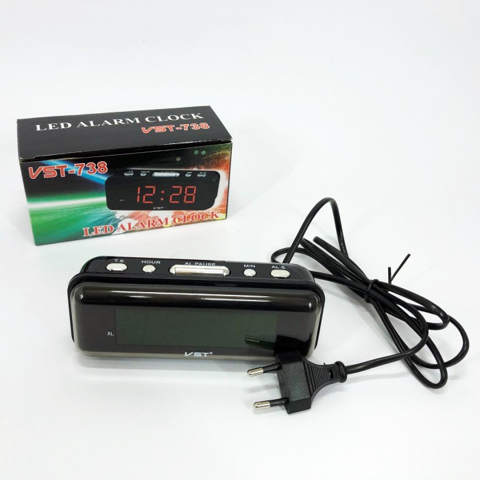 Практичний настільний годинник з підсвічуванням VST-738-2, Годинники електронні з підсвічуванням JG-37
