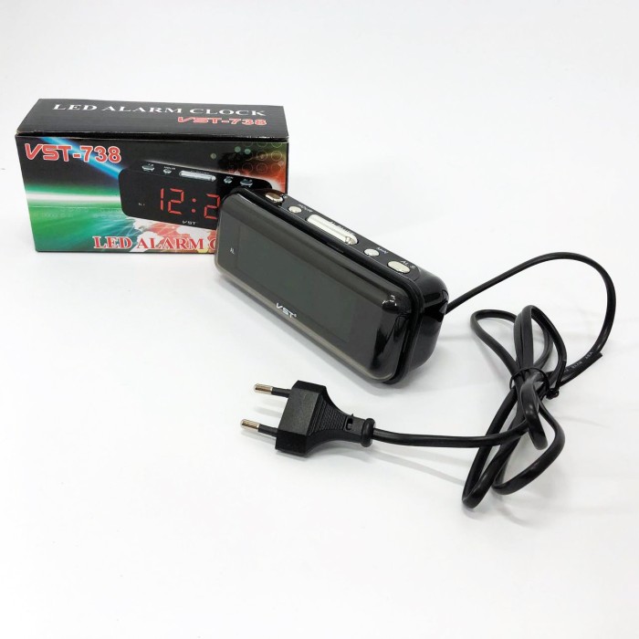 Практичний настільний годинник з підсвічуванням VST-738-2, Годинники електронні з підсвічуванням JG-37