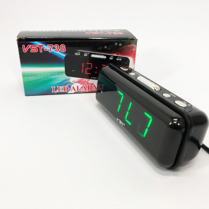 Настільний годинник зі світловим циферблатом VST-738-4, Настільний електронний годинник цифра MV-49