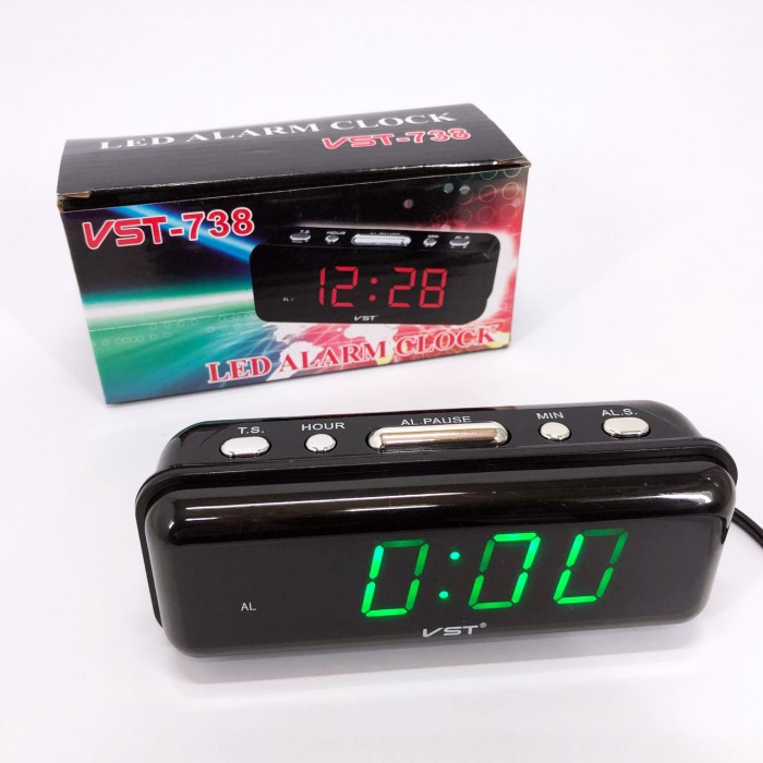 Настільний годинник зі світловим циферблатом VST-738-4, Настільний електронний годинник цифра MV-49