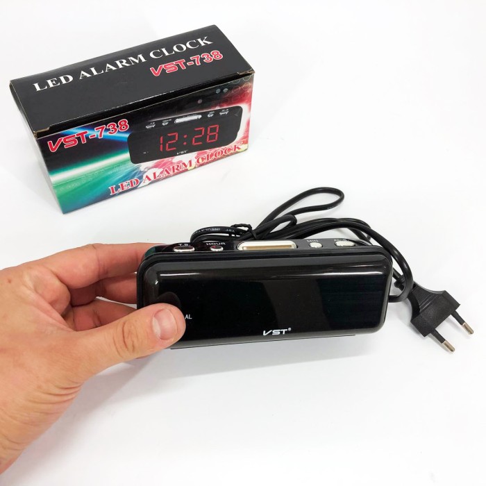 Стильний електронний годинник з підсвічуванням LED, Настільний годинник з електронною індикацією ZF-23