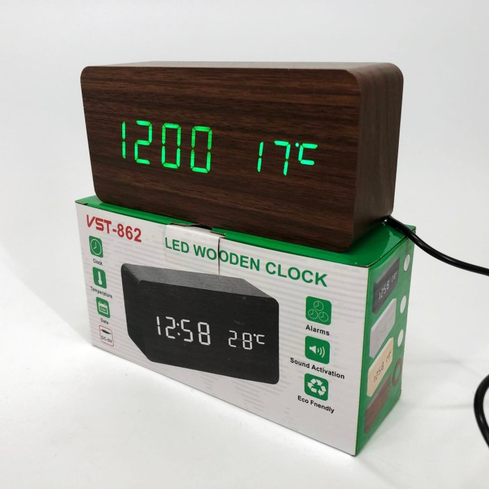 Настільний годинник з функцією підсвічування VST-862-4, Практичний електронний годинник OZ-79