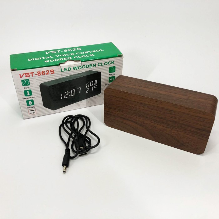 LED настільний годинник VST-862S-4, Електронний настільний годинник digital LED TZ-68