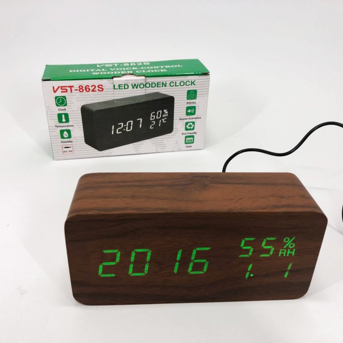 LED настільний годинник VST-862S-4, Електронний настільний годинник digital LED TZ-68