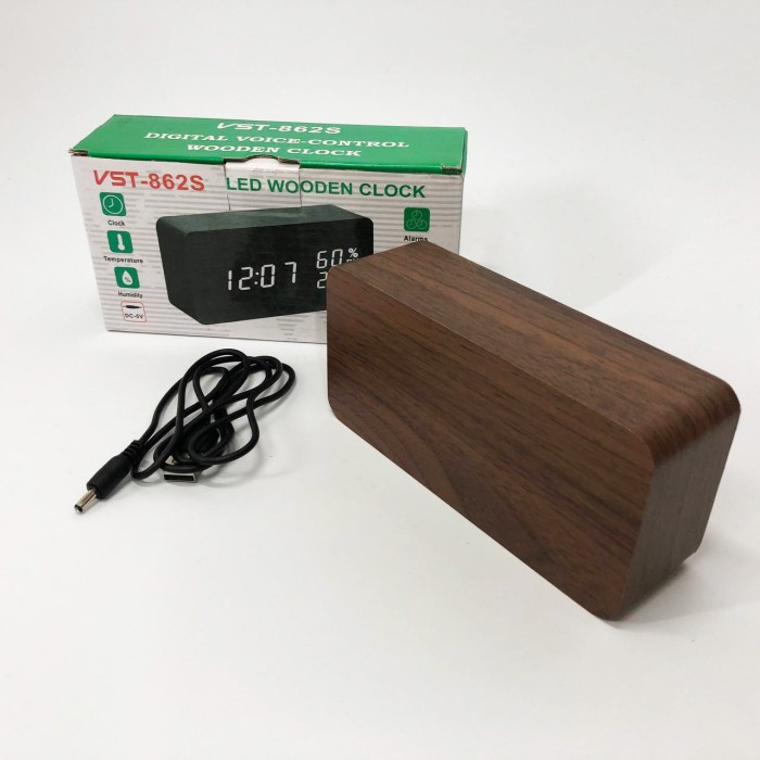 LED настільний годинник VST-862S-4, Настільний LED годинник Класичний QY-13