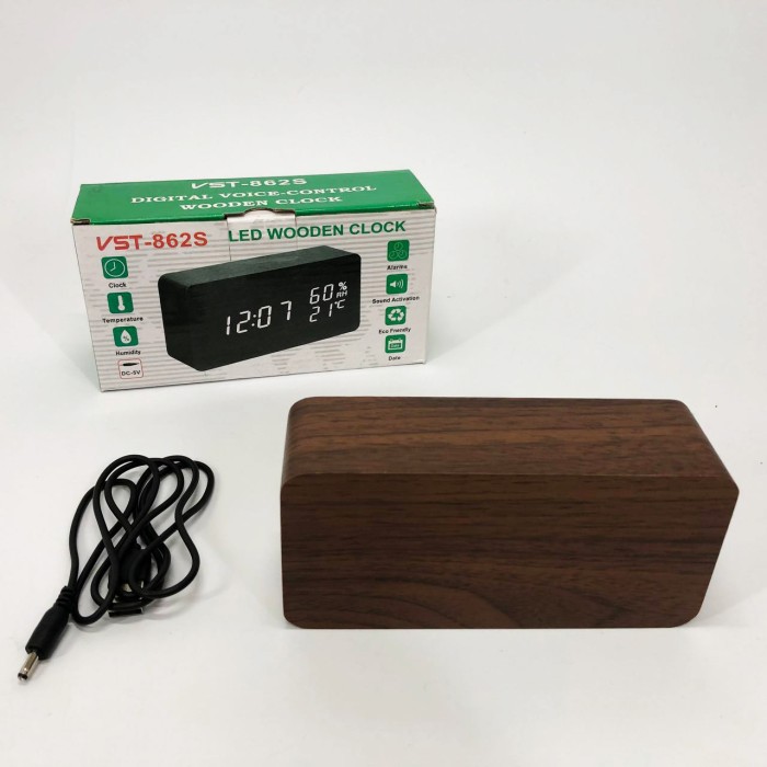 LED настільний годинник VST-862S-4, Настільний LED годинник Класичний QY-13