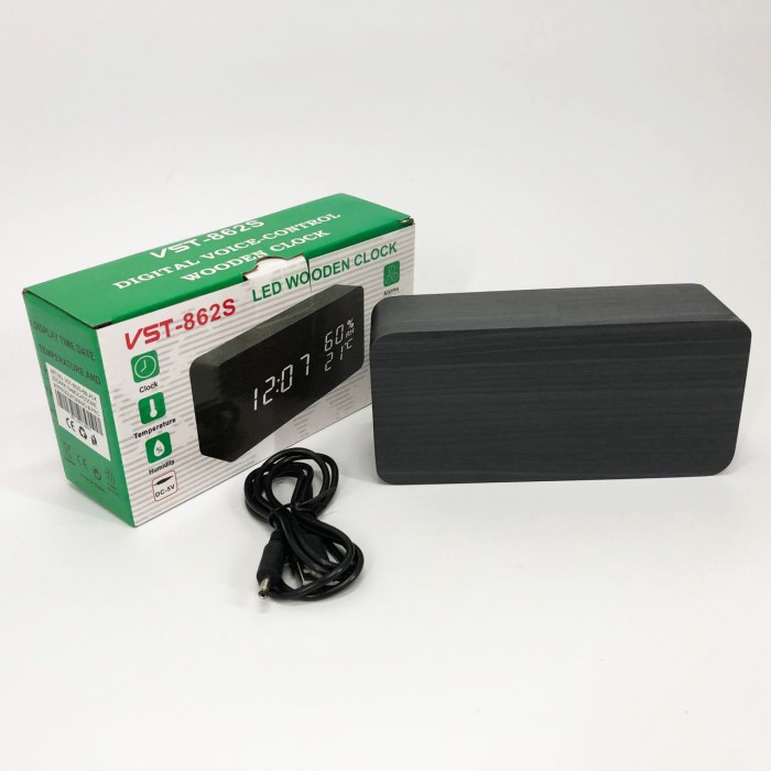 Класний настільний годинник VST-862S-6, Настільний годинник з автоматичним підсвічуванням IO-15