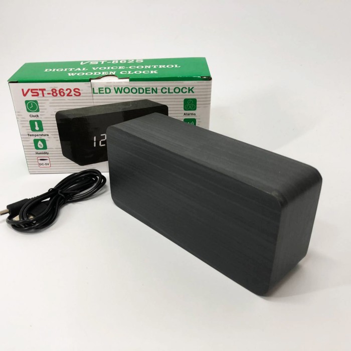 Класний настільний годинник VST-862S-6, Настільний годинник з автоматичним підсвічуванням IO-15