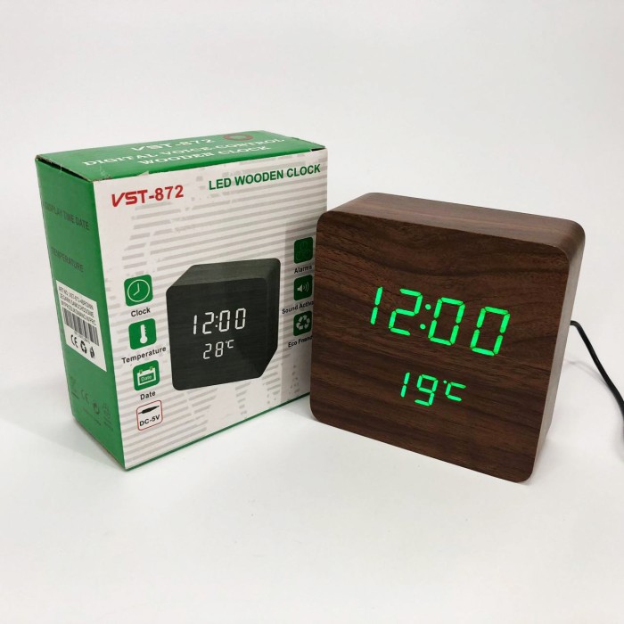 Годинник світлодіодний настільний хороший VST-872-4, Настільний годинник з яскравими цифрами BL-75