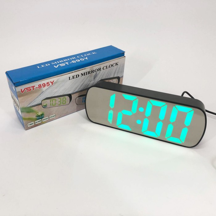 Електронний годинник з вбудованим дисплеєм, Настільний годинник з яскравим світлодіодним led дисплеєм JM-84