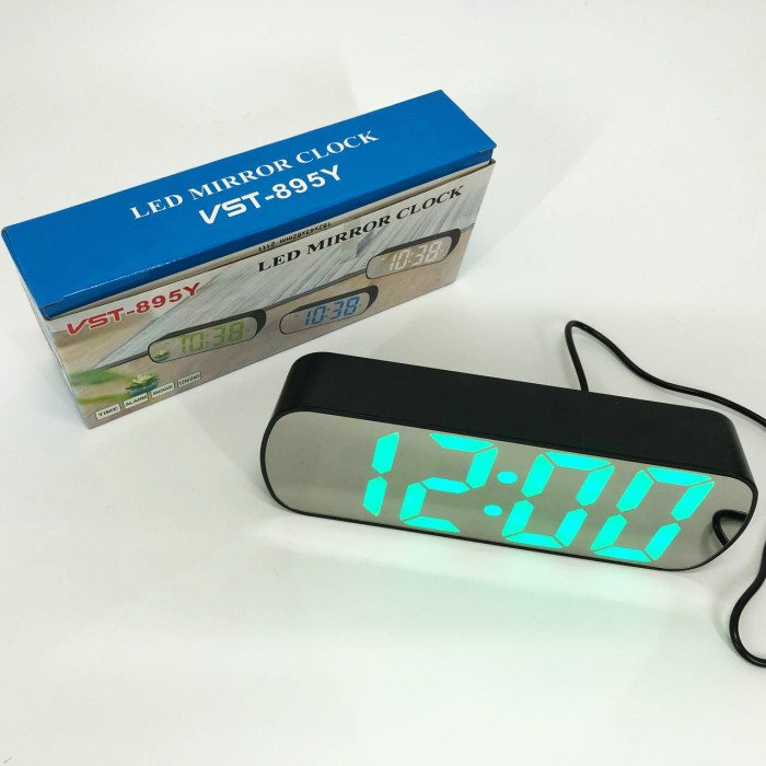 Годинник електронний з підсвічуванням дисплея VST-895Y-4, Настільний годинник з великими цифрами JY-59