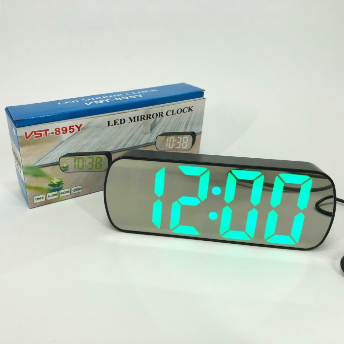 Годинник електронний з підсвічуванням дисплея VST-895Y-4, Настільний годинник з великими цифрами JY-59