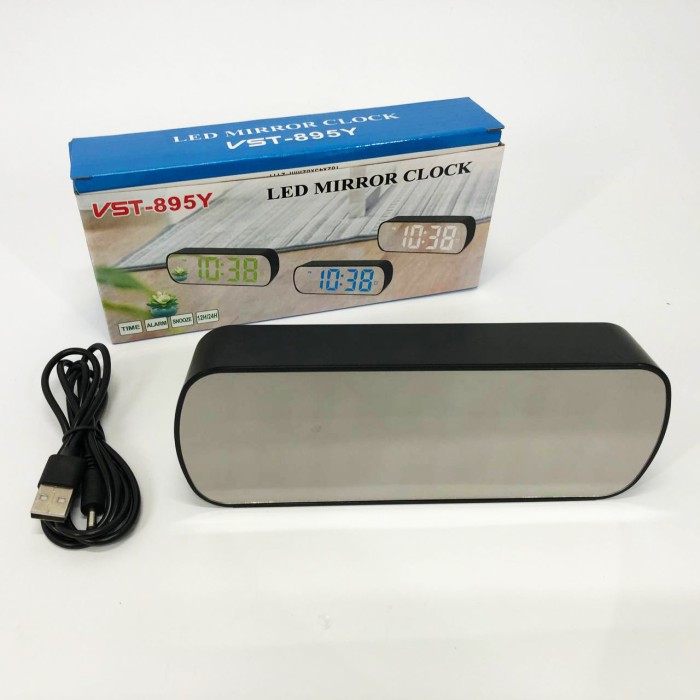 Годинник електронний з підсвічуванням дисплея VST-895Y-4, Настільний годинник з великими цифрами JY-59