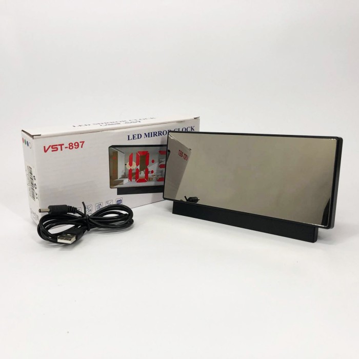 LED настільний годинник VST-897-5, Настільний годинник з функцією підсвічування UG-46