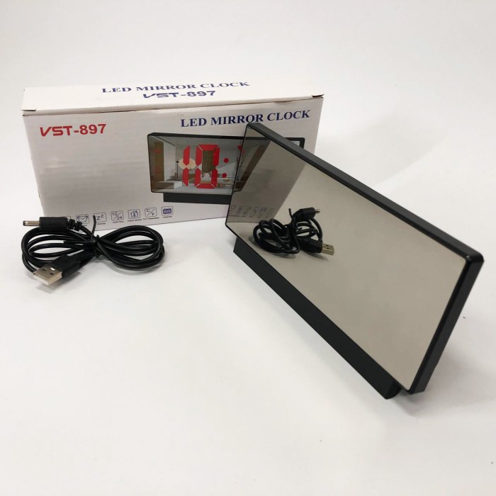 LED настільний годинник VST-897-5, Настільний годинник з функцією підсвічування UG-46