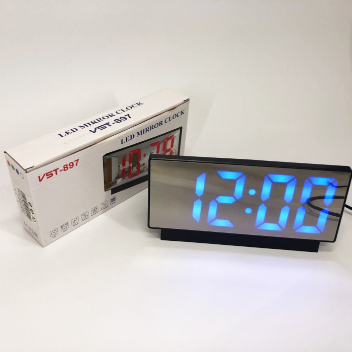 Настільний годинник з функцією підсвічування VST-897-5, Годинник настільний цифровий електронний led PI-13