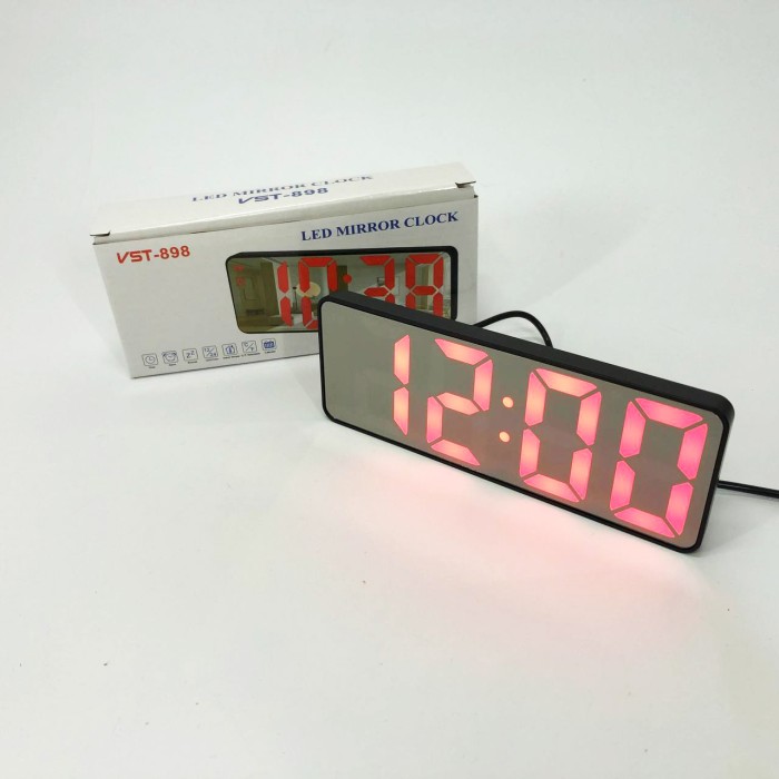 Годинник настільний цифровий електронний led VST-898-1, Настільний годинник з яскравими цифрами JQ-53