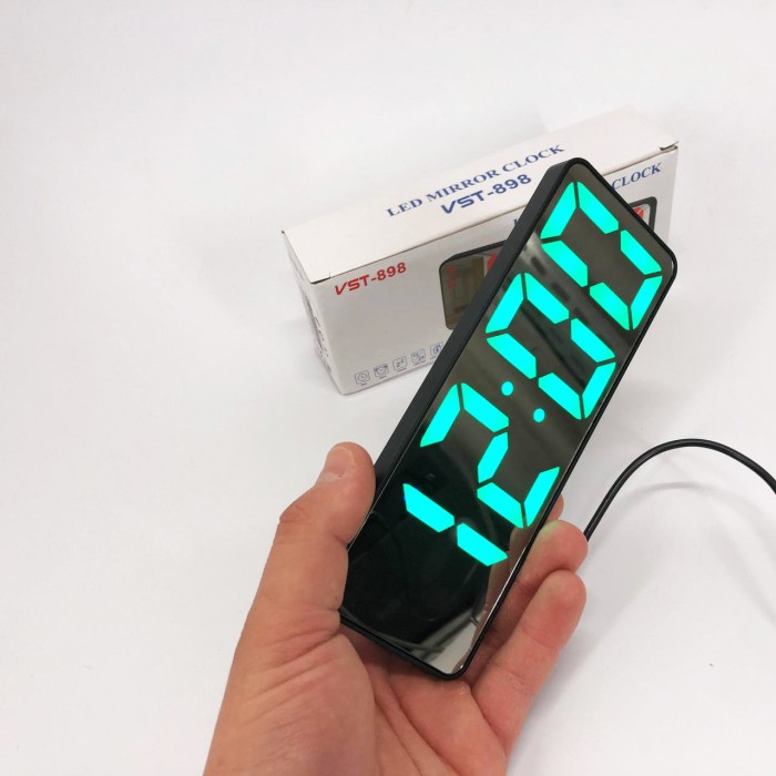 Годинник електронний з підсвічуванням дисплея VST-898-4, Світлодіодне табло годинник UJ-42