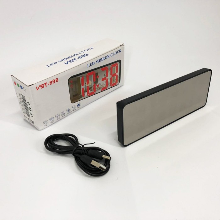 Годинник електронний настільний світловий цифровий VST-898-4, Електронний настільний годинник digital AI-46