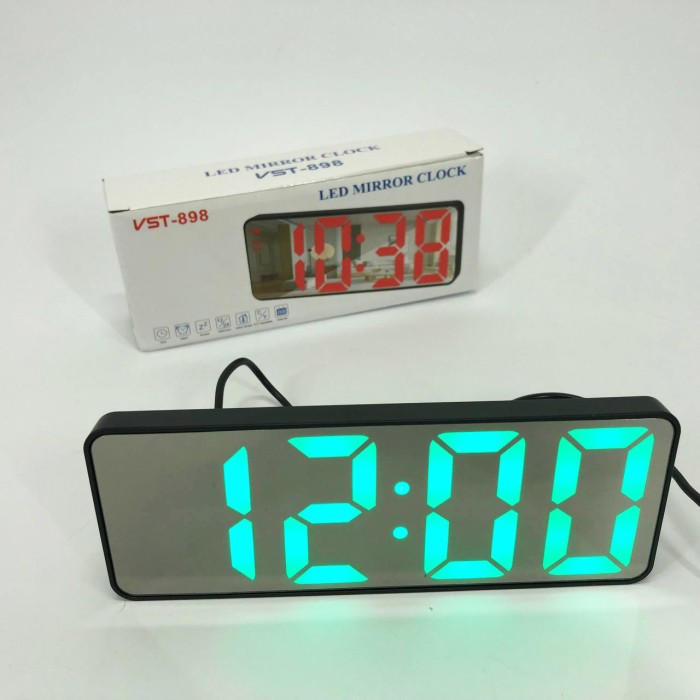 Сучасний годинник з LED підсвічуванням VST-898-4, Практичний електронний годинник AX-95