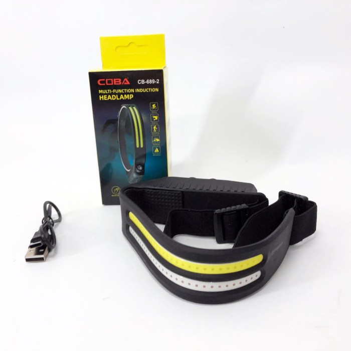 Потужний ліхтар на голову BL-W689-LM+2COB (white+red), Налобний ліхтар яскравий Led на голову XU-13