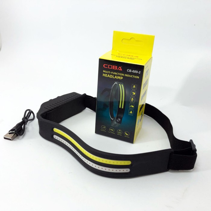 Потужний ліхтар на голову BL-W689-LM+2COB (white+red), Налобний ліхтар яскравий Led на голову XU-13