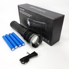 Ліхтар ручний металевий AK138-1, Оригінальний ручний ліхтар, Ліхтарик на USB зарядкою для дому QN-81