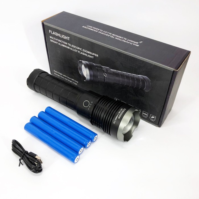 Ліхтар ручний металевий AK138-1, Оригінальний ручний ліхтар, Ліхтарик на USB зарядкою для дому QN-81