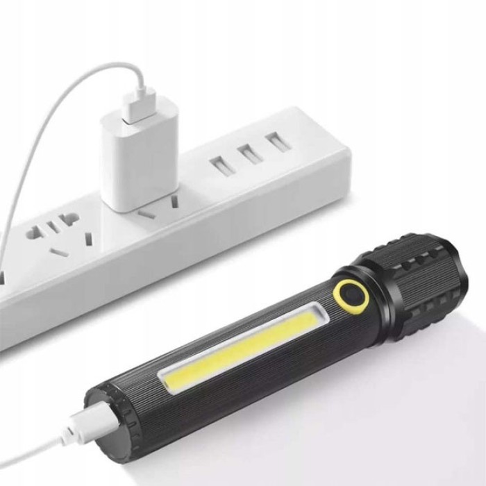 Ліхтарик на USB зарядкою для дому, Тактичні ліхтарі з зумом, Ліхтар суперяскравий XR-71