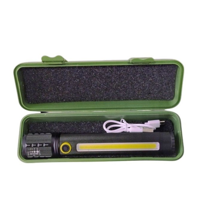 Ліхтарик на USB зарядкою для дому, Тактичні ліхтарі з зумом, Ліхтар суперяскравий XR-71