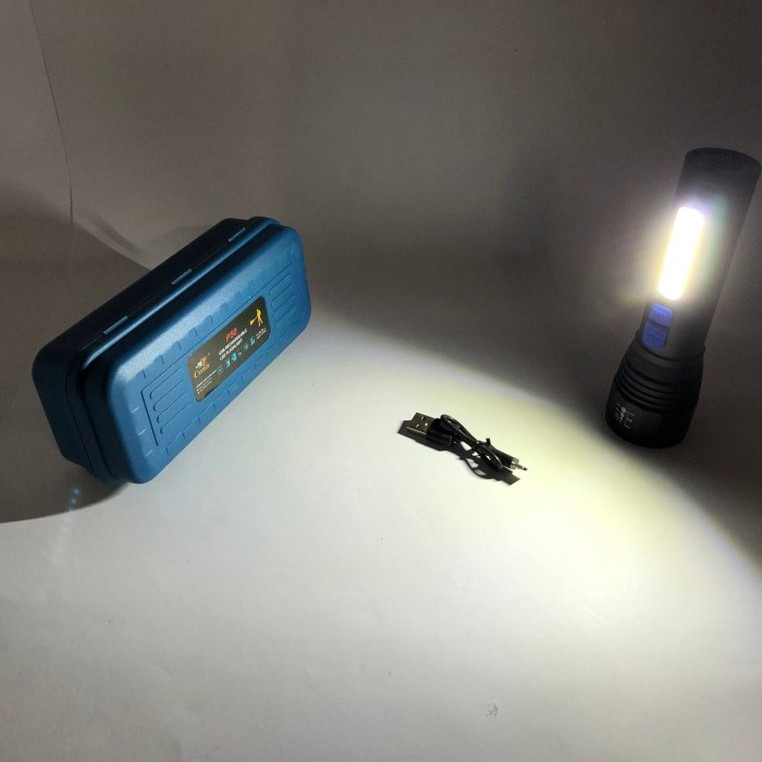 Ліхтарик на USB зарядкою для дому CB-C11-P50-COB, Потужний ручний ліхтар повербанк TC-15