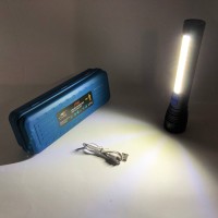 LED ліхтар із зарядкою CB-C13-P50+COB, Ліхтар суперяскравий Військовий тактичний JE-45