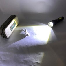 Ліхтар для домашніх потреб CB-C21-P90+COB, Ліхтарик світлодіодний ручний акумуляторний портативний RC-34