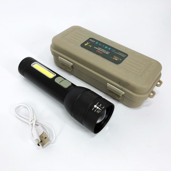 Ліхтар для домашніх потреб CB-C21-P90+COB, Ліхтарик світлодіодний ручний акумуляторний портативний RC-34